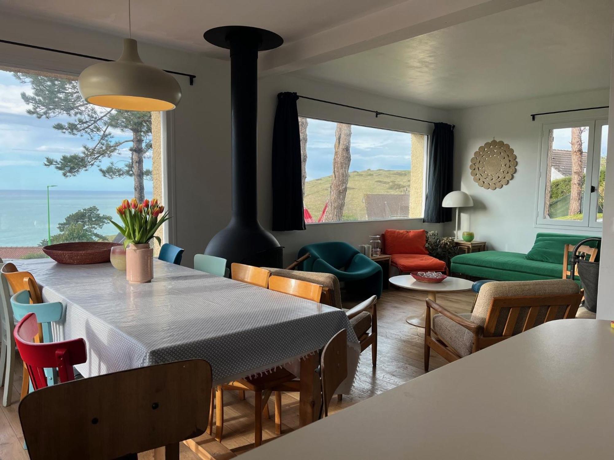 Maison Le Coteau Plage Vue Mer, 8 Pers. Petit Caux Buitenkant foto